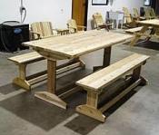 Click to enlarge image Trestle Style Picnic Table - 